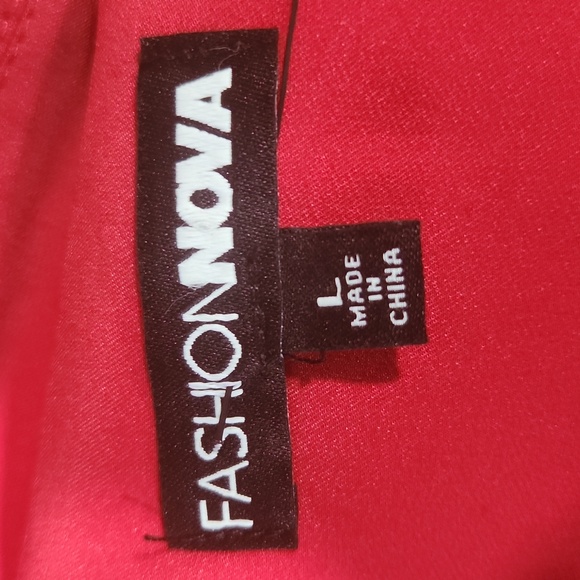 Fashion Nova Vibrant Red Apparel Size L - Picture 2 of 5